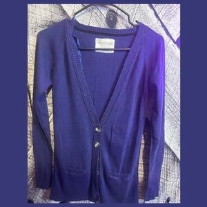 Aeropostale Women's Deep Blue Cardigan